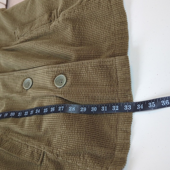 Habitat Olive/Army Green Corduroy Hooded Swing Jacket. Sz XL - Picture 6 of 6